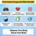 [Greenkare]Omega 3-6-9 Plus Plant-Based Perilla Seed Oil for Cardiovascular Health &amp; Brain Function 60 Softgels