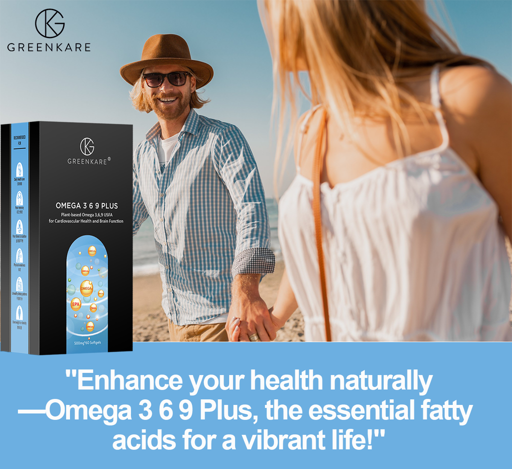 [Greenkare]Omega 3-6-9 Plus Plant-Based Perilla Seed Oil for Cardiovascular Health &amp; Brain Function 60 Softgels