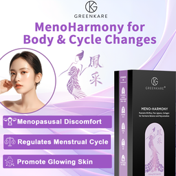 [Greenkare] MenoHarmony Menopause Relief Promote Glowing Skin &amp; Hormonal Balance 60 Caps