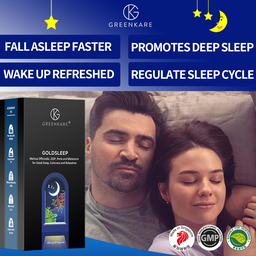 [GreenKare] GoldSleep - Natural Sleep Aid for Improved Sleep Quality, Relaxation &amp; Calmness 60 Caps