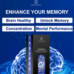 [Greenkare]SuperBrain Supplement for Mental Alertness, Memory, Focus &amp; Concentration, Cognivive | 60 Veg Caps